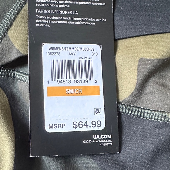 Under Armour Camouflage Leggings - Black and Green - Picture 7 of 9